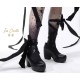 Iris Corolla Customize A Strap Up Chunky Platform Shoes(Reservation/4 Colours/Full Payment Without Shipping)